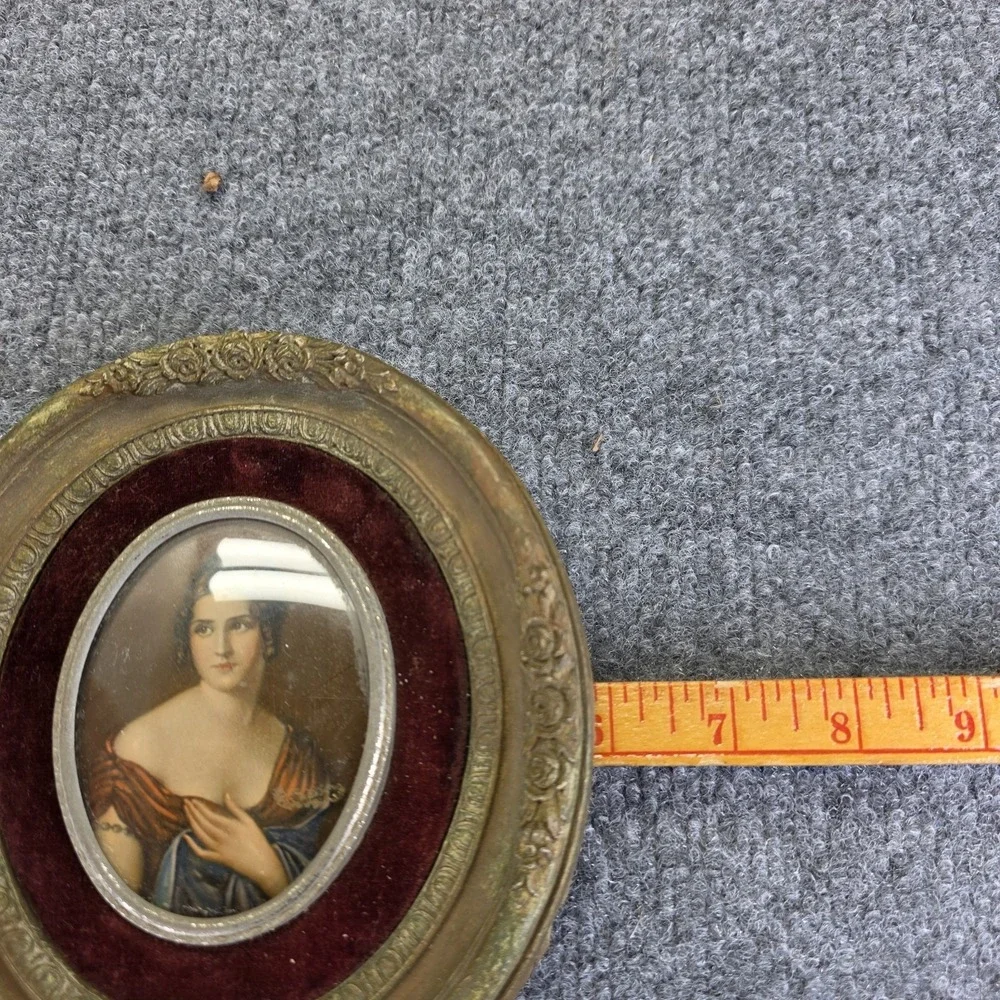 Vintage cameo creations Pauline Bonaparte Mini Frame Portrait Salomon G. Counis